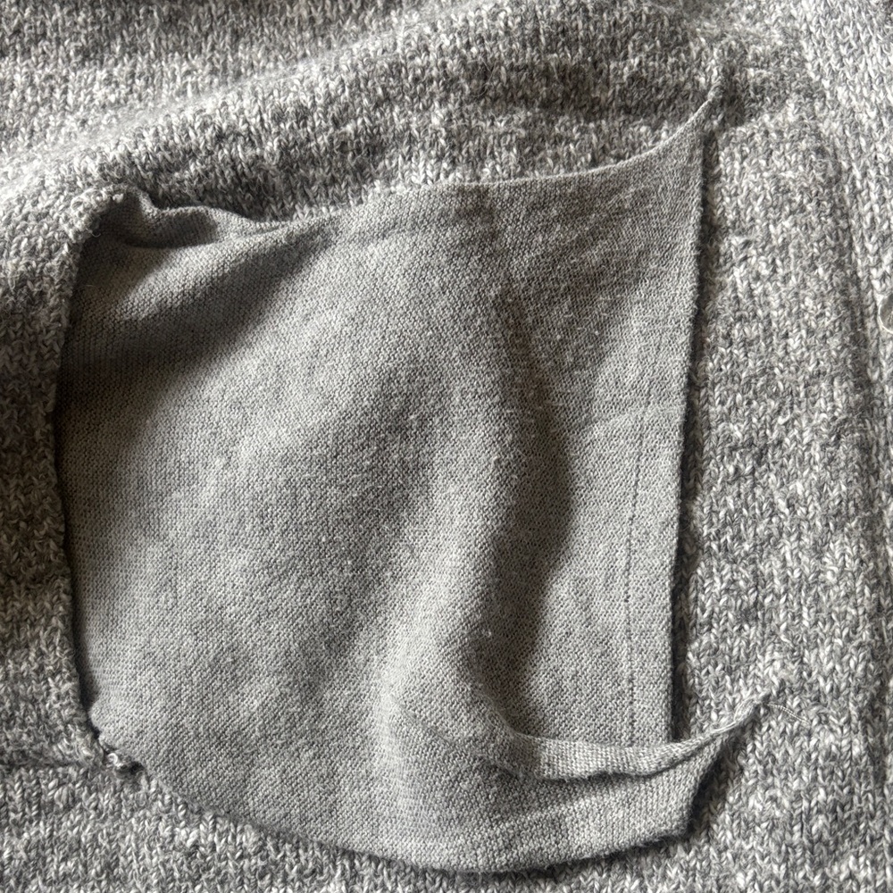 J.JILL Hooded Heather Gray Women's Sweater - Picture 12 of 12